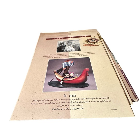 Vtg 1995 Disney 40 Years of Adventure Limited Edition Catalog Folder Inserts - Picture 15 of 16